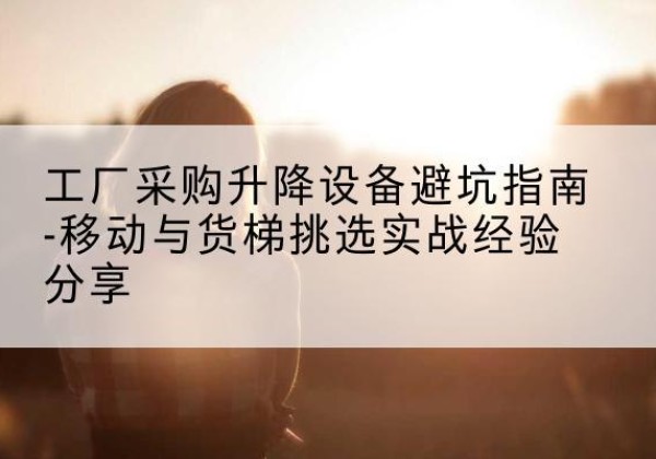 碑林移动式升降机怎么选-工厂采购升降设备避坑指南-移动与货梯挑选实战经验分享